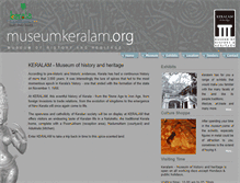 Tablet Screenshot of museumkeralam.org